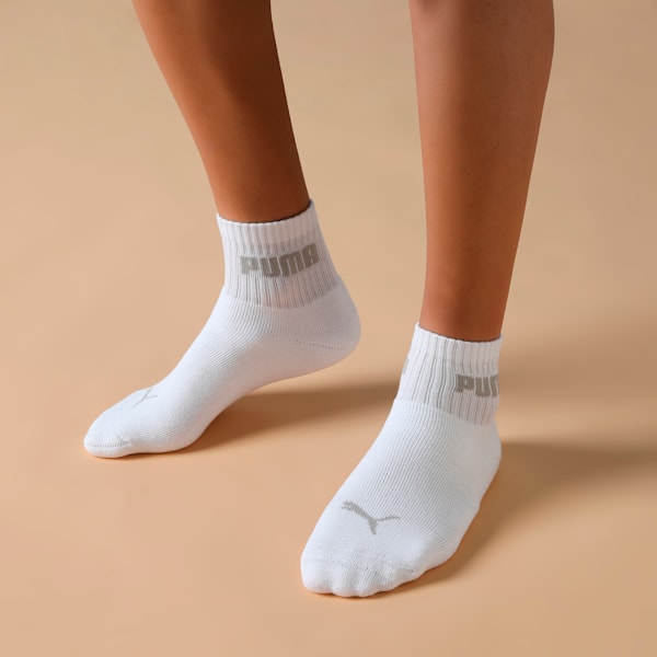 Sport Quarter Socks Pack of 3, PUMA White-PUMA White-PUMA White, extralarge-IND