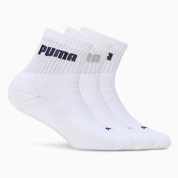Sport Quarter Socks Pack of 3, PUMA White-PUMA White-PUMA White, extralarge-IND