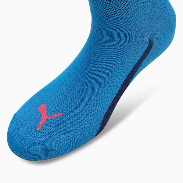 Quarter Socks Pack of 3, Aqua Blue-Cool Gray 7-PUMA Navy, extralarge-IND