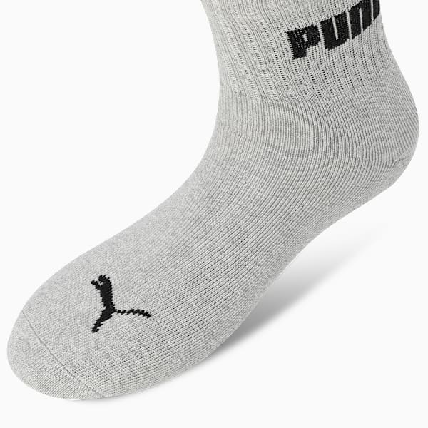 Cushion Sport Quarter Socks Pack of 3, Medium Gray Heather-Medium Gray Heather-Medium Gray Heather, extralarge-IND