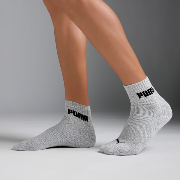 Cushion Sport Quarter Socks Pack of 3, Medium Gray Heather-Medium Gray Heather-Medium Gray Heather, extralarge-IND
