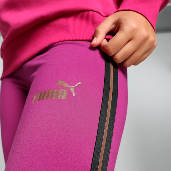 MINIMAL GOLD Women's Leggings, Magenta Gleam, extralarge-IND