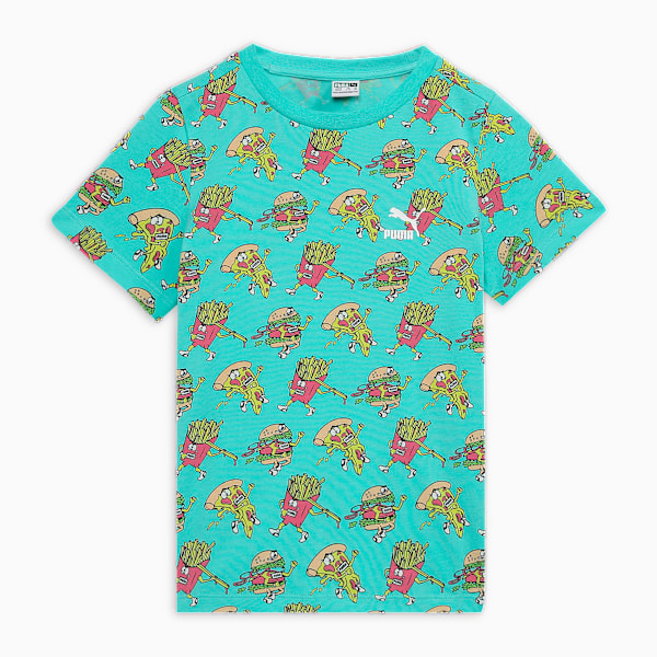 Classics SPORTFEAST Printed Kid's Tee, Mint, extralarge-IND