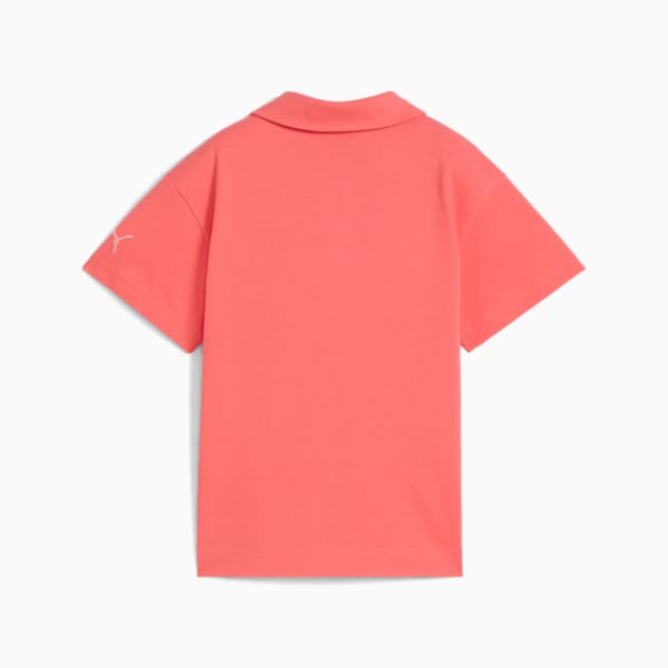 Cats Club Little Kids' Pique Polo, Peach Frost, extralarge