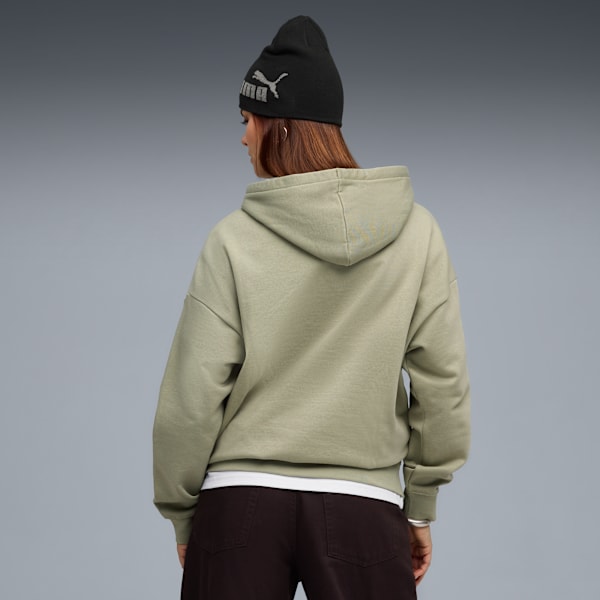 Sudadera oversize con capucha para mujer Essentials, Lux Army, extralarge