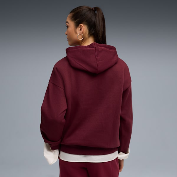 Essentials Oversized Hoodie Women, Ruby Shimmer, extralarge
