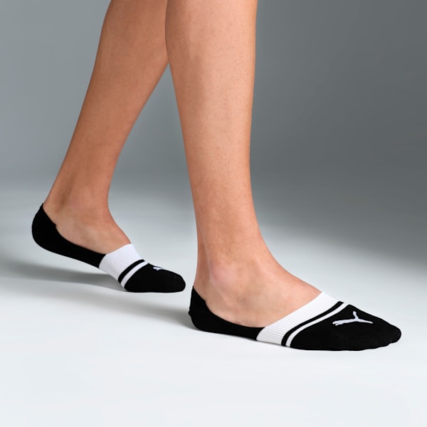 Heritage Footie Socks Pack of 3, PUMA Black-PUMA White-Medium Gray Heather, extralarge-IND