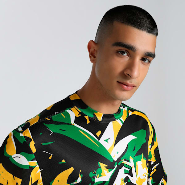 Rival Rage Men's Relaxed Fit All-Over Print Basketball Tee, Archive Green-AOP, extralarge-IND