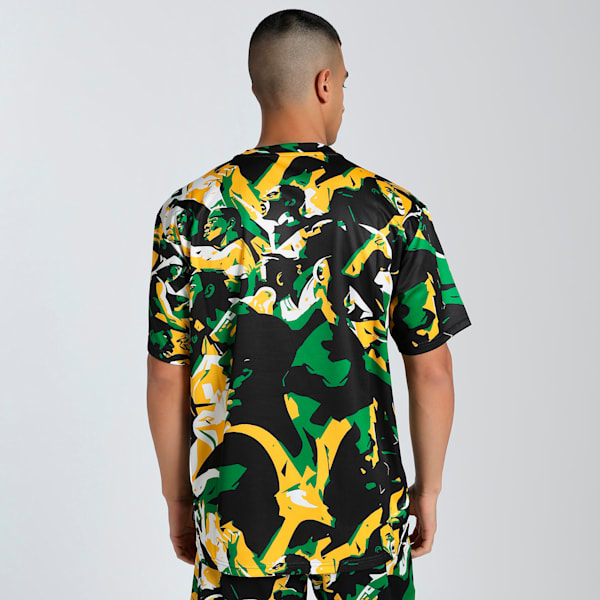 Rival Rage Men's Relaxed Fit All-Over Print Basketball Tee, Archive Green-AOP, extralarge-IND