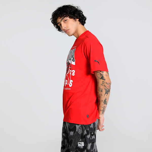 Rival Rage Men's Relaxed Fit Basketball Tee, For All Time Red, extralarge-IND