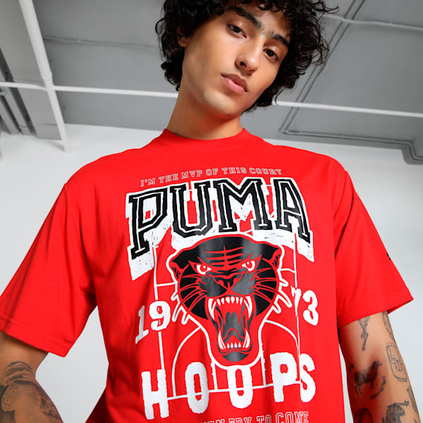 Rival Rage Men's Relaxed Fit Basketball Tee, For All Time Red, extralarge-IND