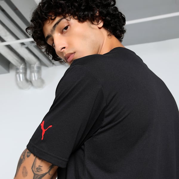 Rival Rage Men's Relaxed Fit Basketball Tee, PUMA Black, extralarge-IND