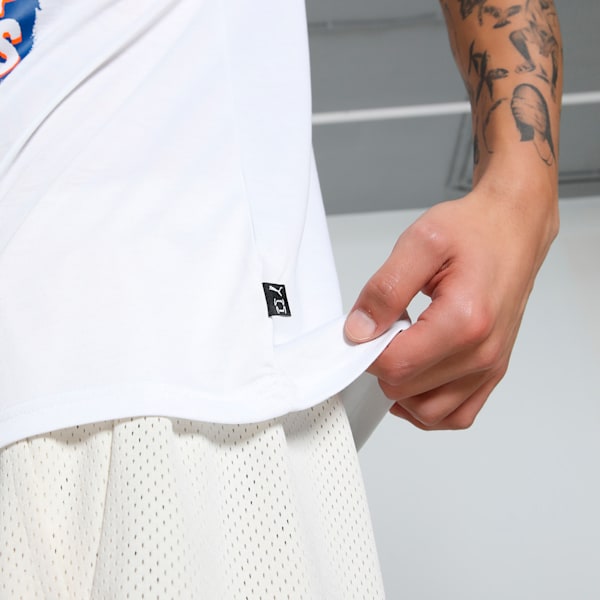 Rival Rage Men's Relaxed Fit Basketball Tee, PUMA White, extralarge-IND