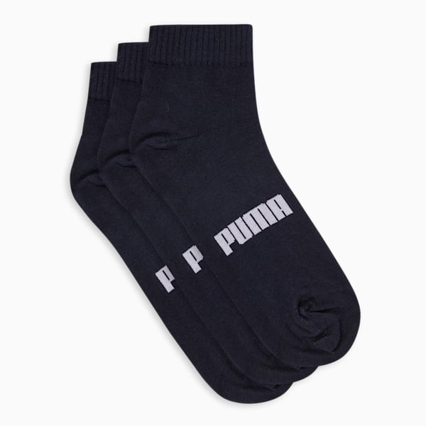 Quarter Socks Pack of 3, PUMA Navy-PUMA White, extralarge-IND