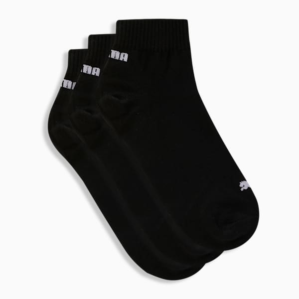 Quarter Socks Pack of 3, PUMA Black-PUMA White, extralarge-IND