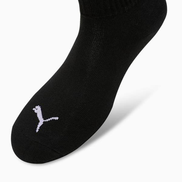 Quarter Socks Pack of 3, PUMA Black-PUMA White, extralarge-IND