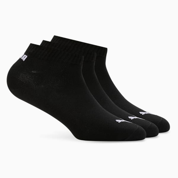 Quarter Socks Pack of 3, PUMA Black-PUMA White, extralarge-IND