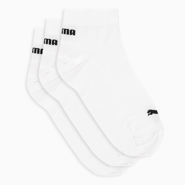 Quarter Socks Pack of 3, PUMA White-PUMA Black, extralarge-IND