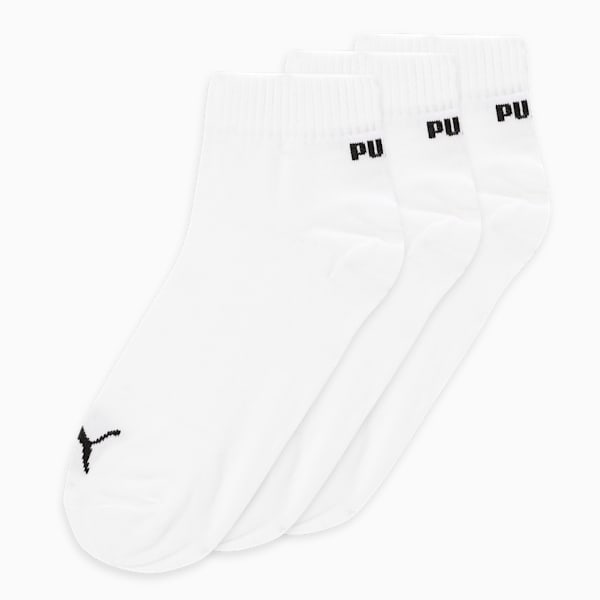Quarter Socks Pack of 3, PUMA White-PUMA Black, extralarge-IND