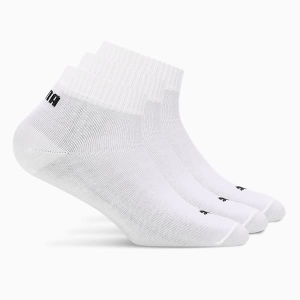 Quarter Socks Pack of 3, PUMA White-PUMA Black, extralarge-IND