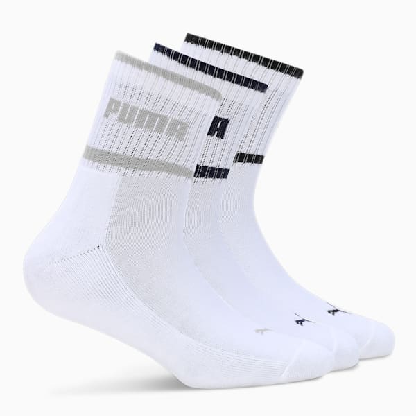 PUMA Ankle-Length Unisex Socks Pack of 3, PUMA White-PUMA White-PUMA White, extralarge-IND