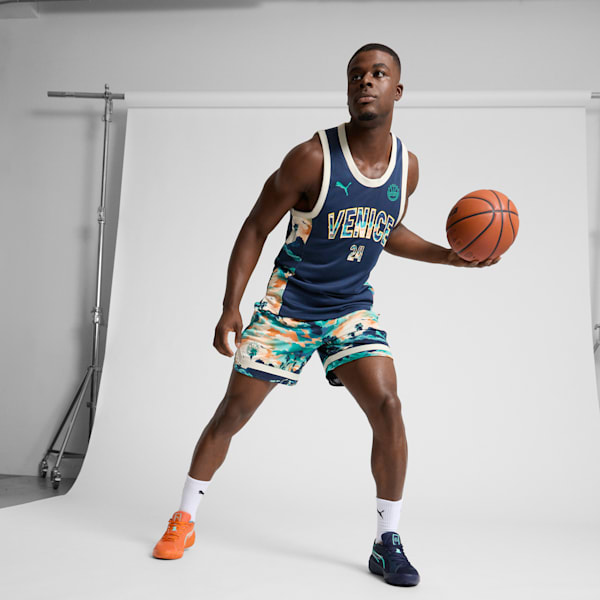 Venice Beach Basketball League Men's Basketball Jersey, Club Navy, extralarge