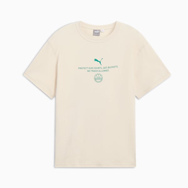 Venice Beach Basketball League Men's Graphic Basketball Tee II, Alpine Snow, extralarge