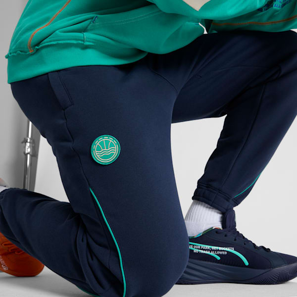 Pantalones de baloncesto Venice Beach Basketball League T-73 para hombre, Club Navy, extralarge