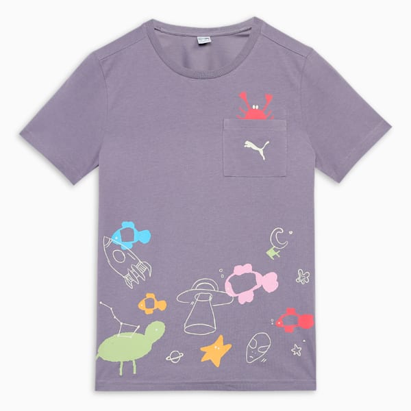Classics Graphic Youth Tee, Pale Plum, extralarge-IND