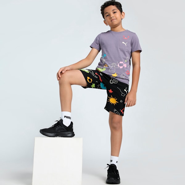 Classics Graphic Youth Tee, Pale Plum, extralarge-IND