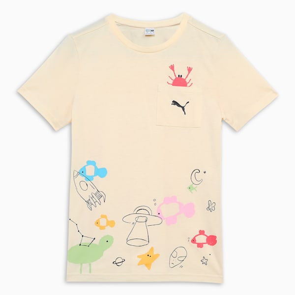 Classics Graphic Youth Tee, Creamy Vanilla, extralarge-IND