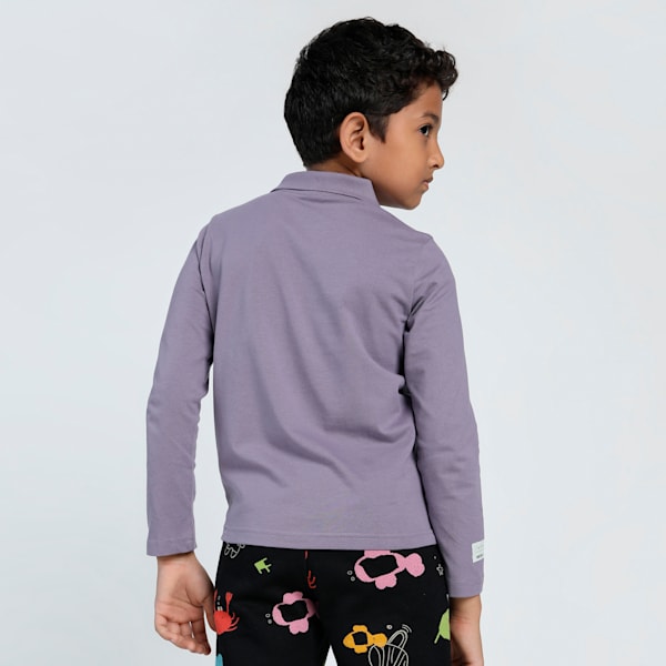 Classics Graphic Youth Polo, Pale Plum, extralarge-IND