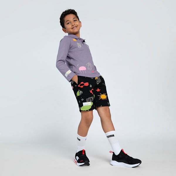 Classics Graphic Youth Polo, Pale Plum, extralarge-IND