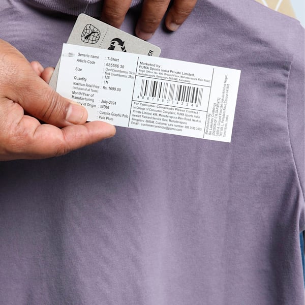 Classics Graphic Youth Polo, Pale Plum, extralarge-IND