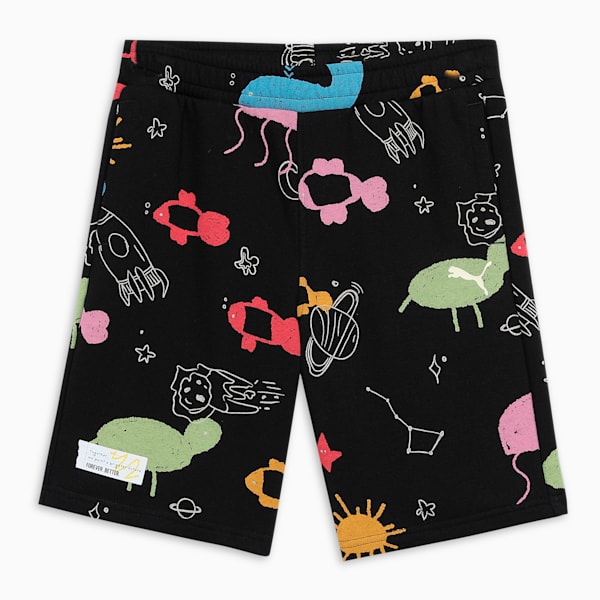 Classics Graphic Youth Shorts, PUMA Black, extralarge-IND