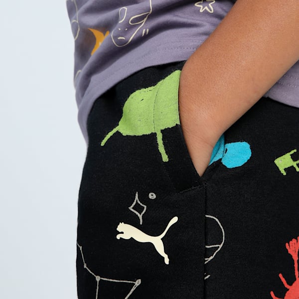 Classics Graphic Youth Shorts, PUMA Black, extralarge-IND