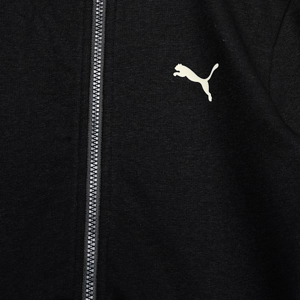 Classics Graphic Youth Sweat Jacket, PUMA Black, extralarge-IND