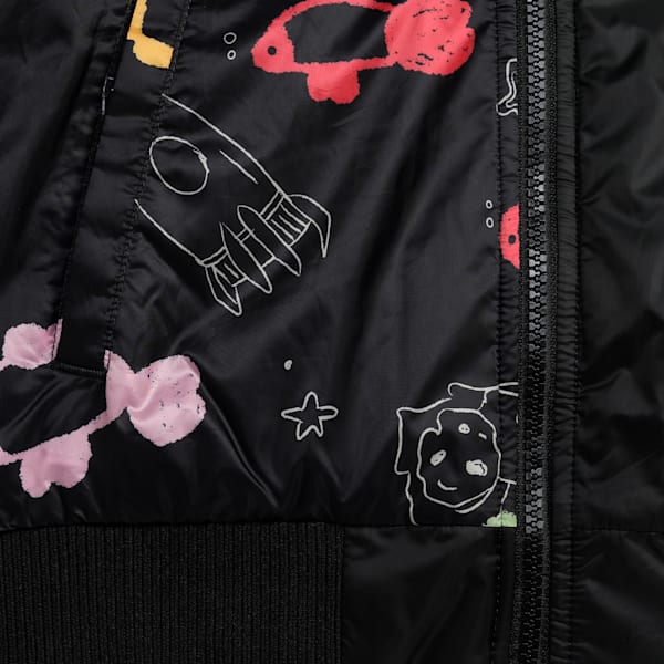Classics Youth Padded Jacket, PUMA Black, extralarge-IND