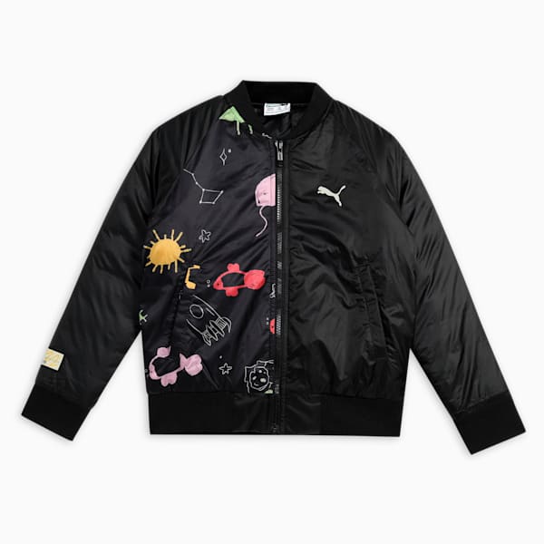 Classics Youth Padded Jacket, PUMA Black, extralarge-IND