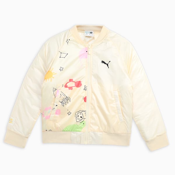 Classics Youth Padded Jacket, Creamy Vanilla, extralarge-IND