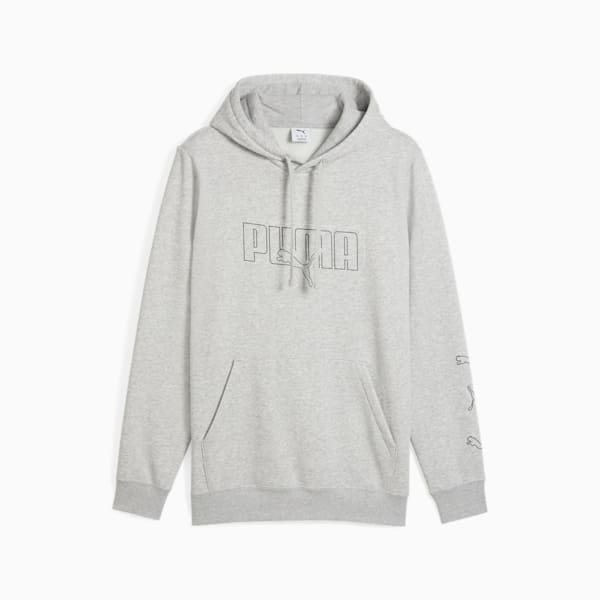 Sudadera Essentials Logo Lab para hombre, Light Gray Heather, extralarge