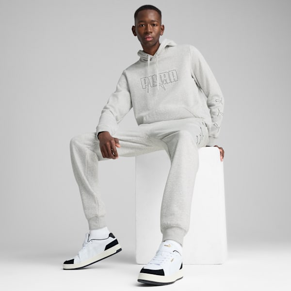 Sudadera Essentials Logo Lab para hombre, Light Gray Heather, extralarge
