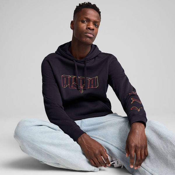 Essentials Logo Lab Men's Hoodie, New Navy, extralarge