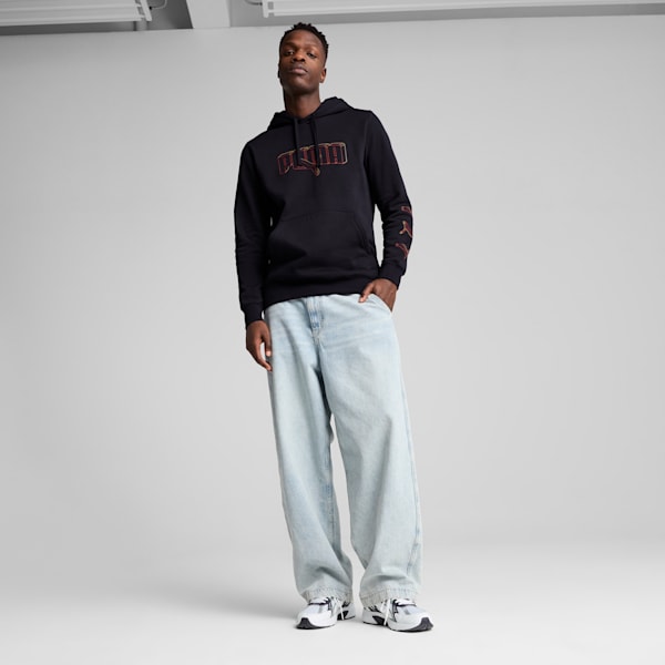 Sudadera Essentials Logo Lab para hombre, New Navy, extralarge