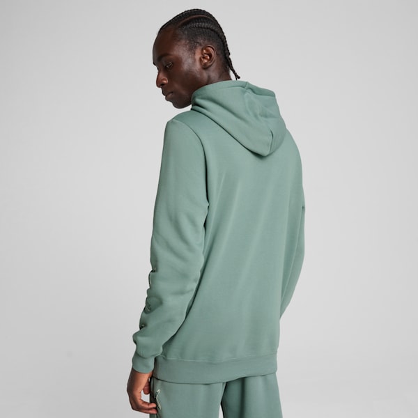 Sudadera Essentials Logo Lab para hombre, Green Moon, extralarge