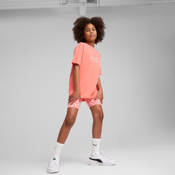 Essentials Animal Short Leggings Youth, Peach Frost, extralarge
