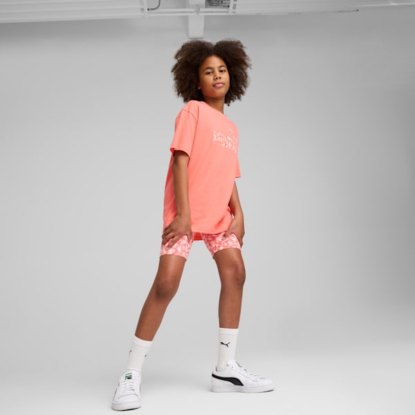 Essentials Animal Big Kids' Short Leggings, Peach Frost, extralarge