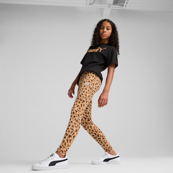 Legging Essentials Animal Enfant et adolescent, Light Sand, extralarge