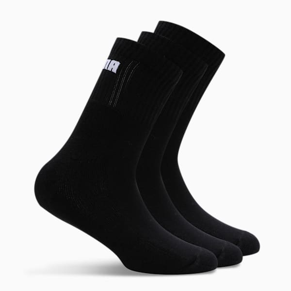 Unisex Sport Socks Pack of 3, PUMA Black-PUMA Black-PUMA Black, extralarge-IND