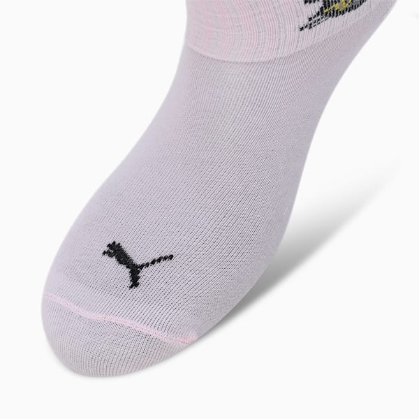 MINI PAWS Women's Socks Pack of 2, PUMA Black-Bright Pink, extralarge-IND
